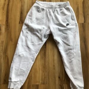Nike white sweatpants